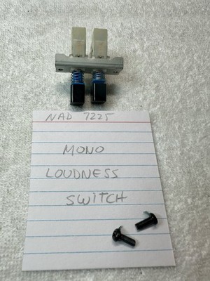 NAD 7225 Mono / Loudness Switches And Buttons
