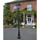 Cast Iron Victorian Lamp Post Set in Black in 7 Different Sizes