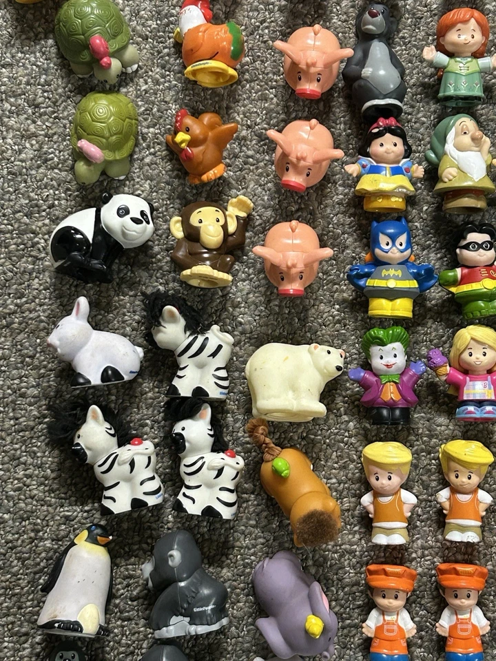 Fisher Price Little People Lot 229 Disney DC Zoo Animals Frozen Barbie Alphabet - Image 3 of 4
