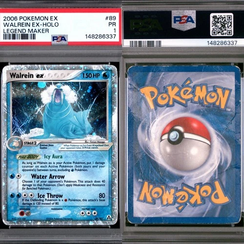 🔥 PSA 1 POOR WALREIN EX HOLO RARE | EX LEGEND MAKER 89/92 🔥