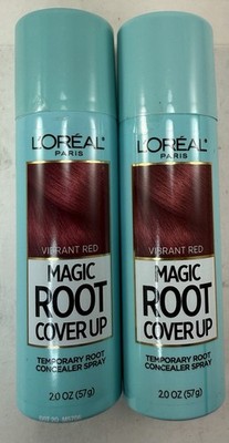 L'Oreal Paris VIBRANT RED Magic Root Cover Up Temp Root Concealer Spray Lot Of 2