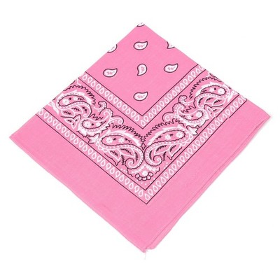 2 X Paisley Print Bandana 100% Cotton Head Warp Scarf Face Mask - USA Seller