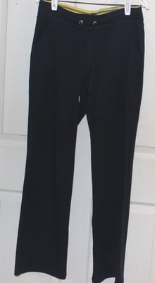 Women's ERIKA SPORT Navy Cotton Blend Knit Pants w Drawstring Size S
