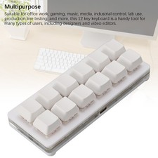 12 Key Gaming Keyboard Programmable Mechanical Gaming Keyboard USB Type C Wired