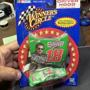2001 WINNER CIRCLE BOBBY LABONTE #18 W/RACE HOOD & 1/64 DIE CAST