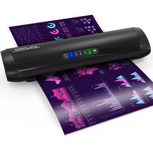 3-10 Mil Commercial Laminator Machine with 19.5"L x 6.6"W x 3.4"H, Black 