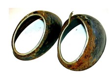 Antique Vintage Pair Late 1955 - 1961 Vw Volkswagen Original Taillight Housings