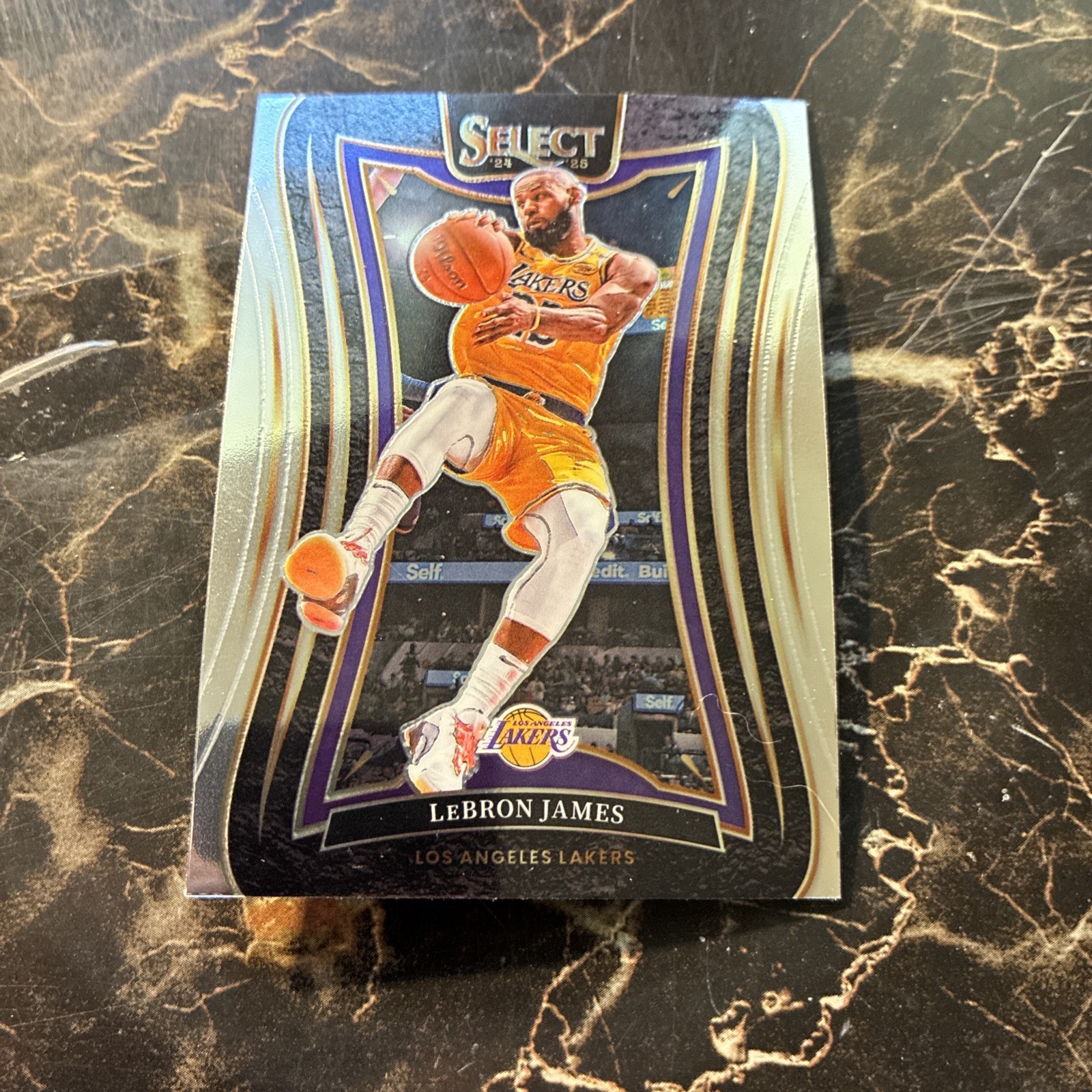 LEBRON JAMES 2024-25 SELECT MEZZANINE LEVEL SILVER PRIZM LAKERS Q5519