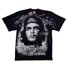 Vintage 90 Che Guevara Map AOP Single Stitch T Shirt XL Mint Reprint