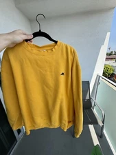 VINTAGE 1990's APEX SPORTSWEAR SWEATSHIRT MENS LARGE YELLOW BLUE 90's CREWNECK e