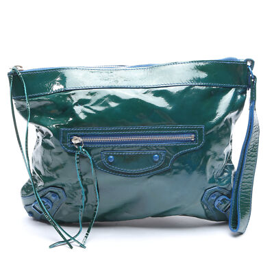 Clutch Balenciaga Grün