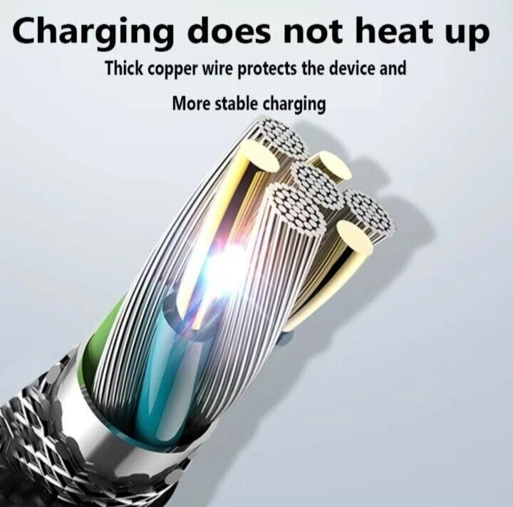 USB A To Micro Android Data Charging Cable 5A Charge Fast Charge - Image 3 of 3