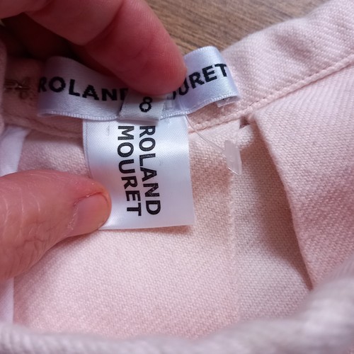 ROLAND MOURET skirt Pink Cotton Pleated Kilt Straps Mini A line skirt 8 UK - Picture 5 of 9