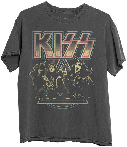 Kiss - Kiss Pyramid Черная футболка унисекс с коротким рукавом XL Новинка Черный XL 3490₽