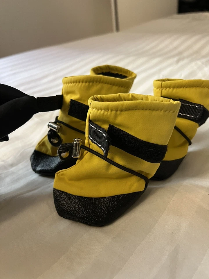 Zapato para Mascotas Botas Perro/Gato 4PC Antideslizante Lluvia/Nieve Impermeable Cordón Ajustable Foto 2 de 4