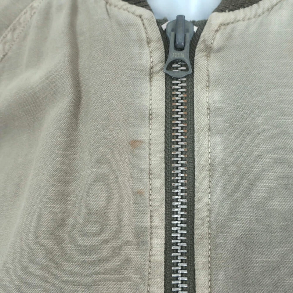 Chaqueta de vuelo encogido R13 algodón oliva claro cáñamo talla pequeña Foto 3 de 4
