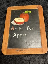 Vintage Hand Painted Apple Chalkboard For Wall Hanging House Decor Farmhouse