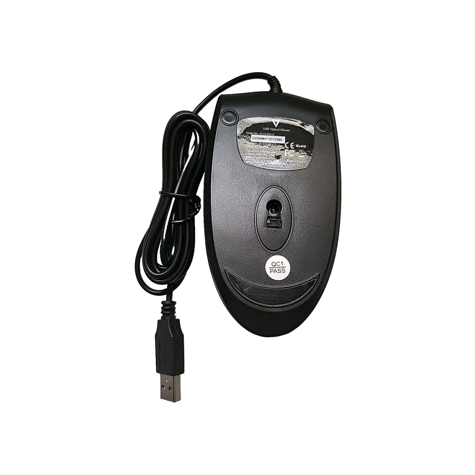 V7 Mouse USB Wired Optical MV3000010-5NC 3BTN Sliver / Black - Image 4 of 4