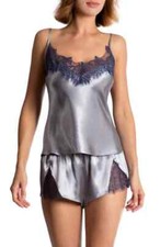 In Bloom by Jonquil 300834 Nicole Lace Satin Short Pajamas Size X-Small