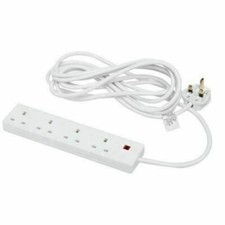Image of 4 Gang 2 Meter Extension Lead With Neon Indicator- 2M