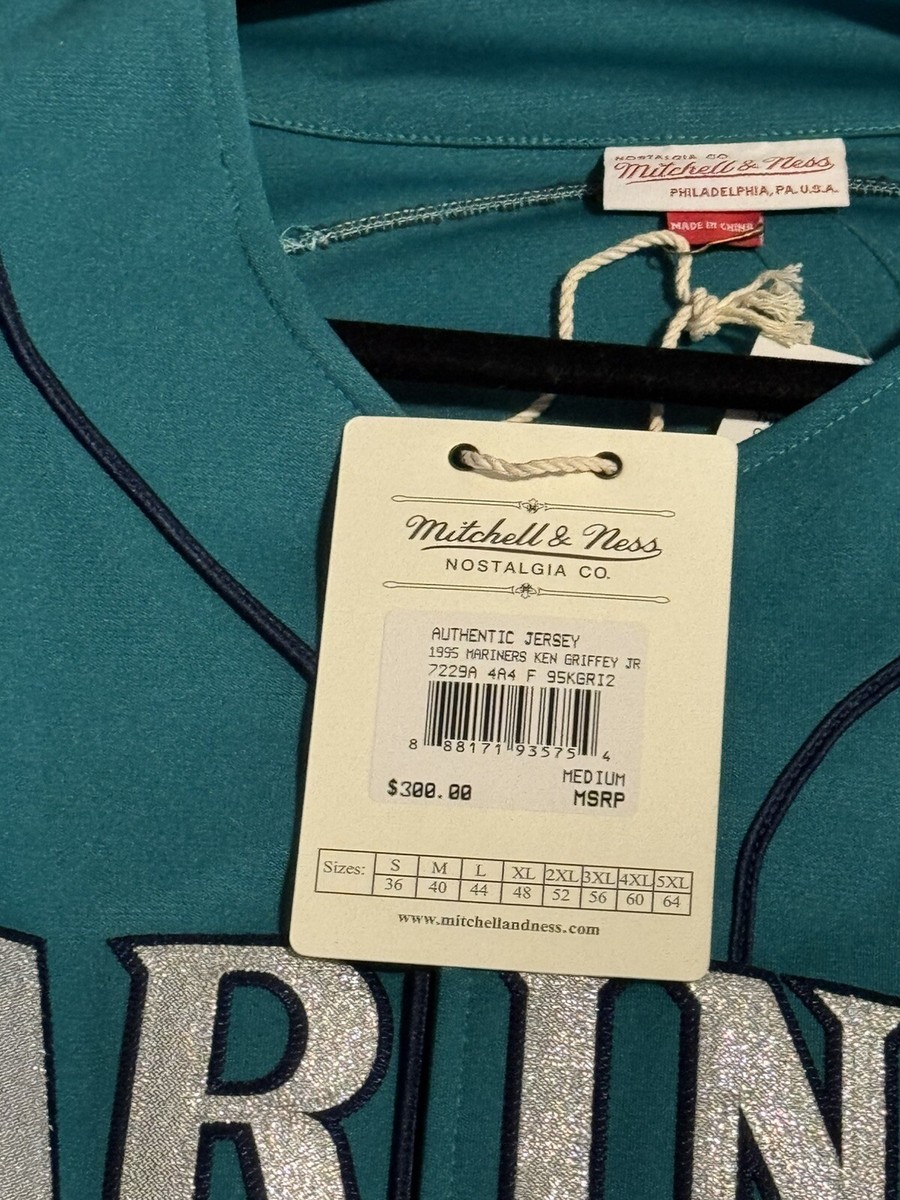 100% Authentic Mitchell & Ness 1995 Ken Griffey Jr. Mariners
