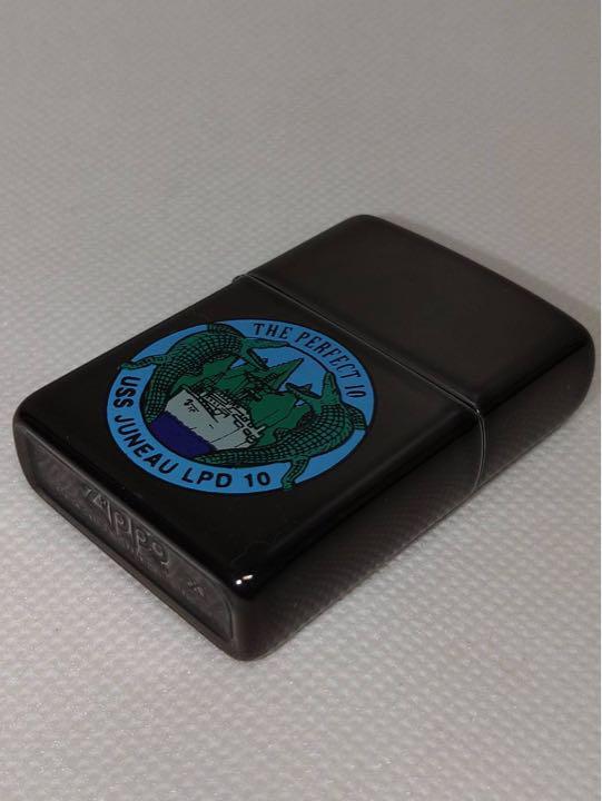 Zippo lighter USS JUNEAU LPD -10 landing ship made in 1995 Zippo lighter USS JUNEAU LPD -10 landing ship made in 1995