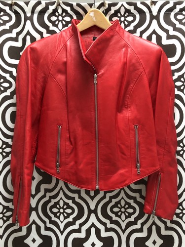 North Beach Leather Red Suit Jacket 