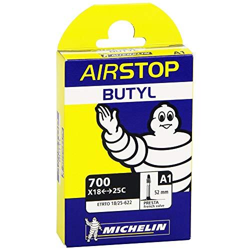  A1 Airstop 700x18-25c Road Bike Tube Bundle 52mm Smooth Presta - 4 PACK 