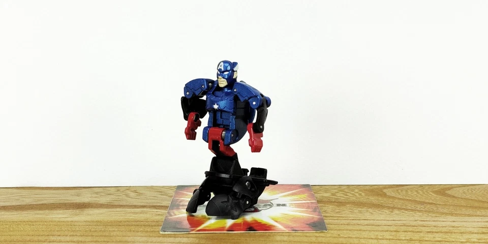 New HTF Bakugan vs Marvel: Aquos CAPTAIN AMERICA (Bucky Barnes) Spin Master Rare - Image 4 of 4