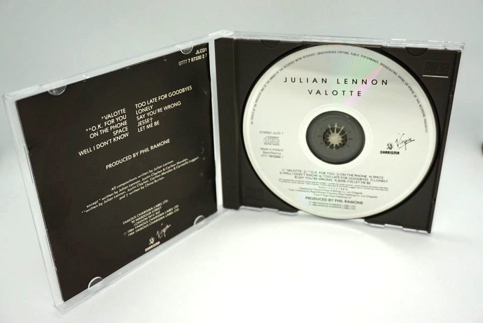Julian Lennon : Valotte CD Album (Holland Press 1984) - John Lennon - HTF - Image 3 of 3