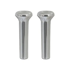Fit For 68-1970 Gm Buick Chevy Oldsmobile Pontiac Chrome Ribbed Door Lock Knobs