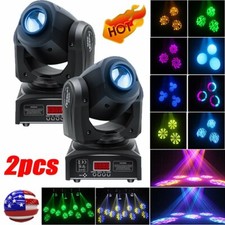 2X120W Moving Head Stage Light RGBW LED Beam 8GOBO Spot Light DMX DJ Disco Party