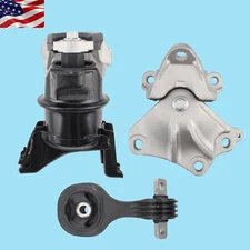 3 Pcs Engine Motor Auto Transmission Mount Set for Honda Civic 1.8L 2012 2013