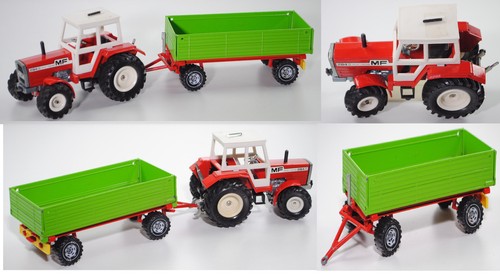 FALLER Car Système Tracteur Avec Remorque Wiking - H0 (1:87) - Neuf Sous Emballage
