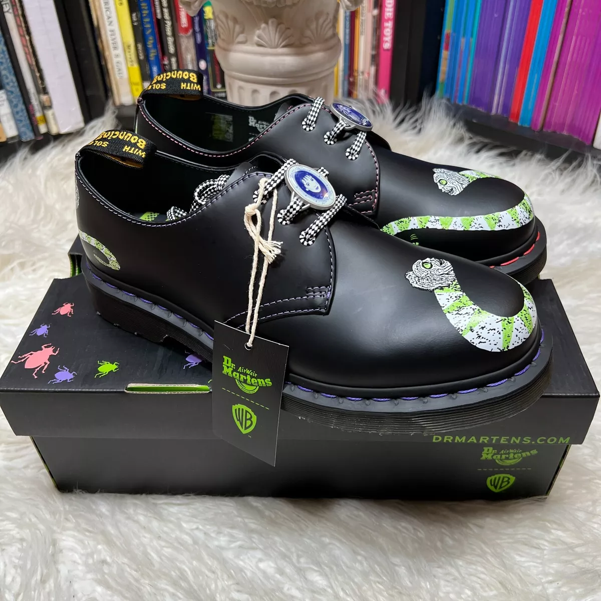 tilbagebetaling Falde tilbage Plaske Dr Martens Beetlejuice Oxford Shoes Limited Edition Unisex Dr Martens 1461  | eBay