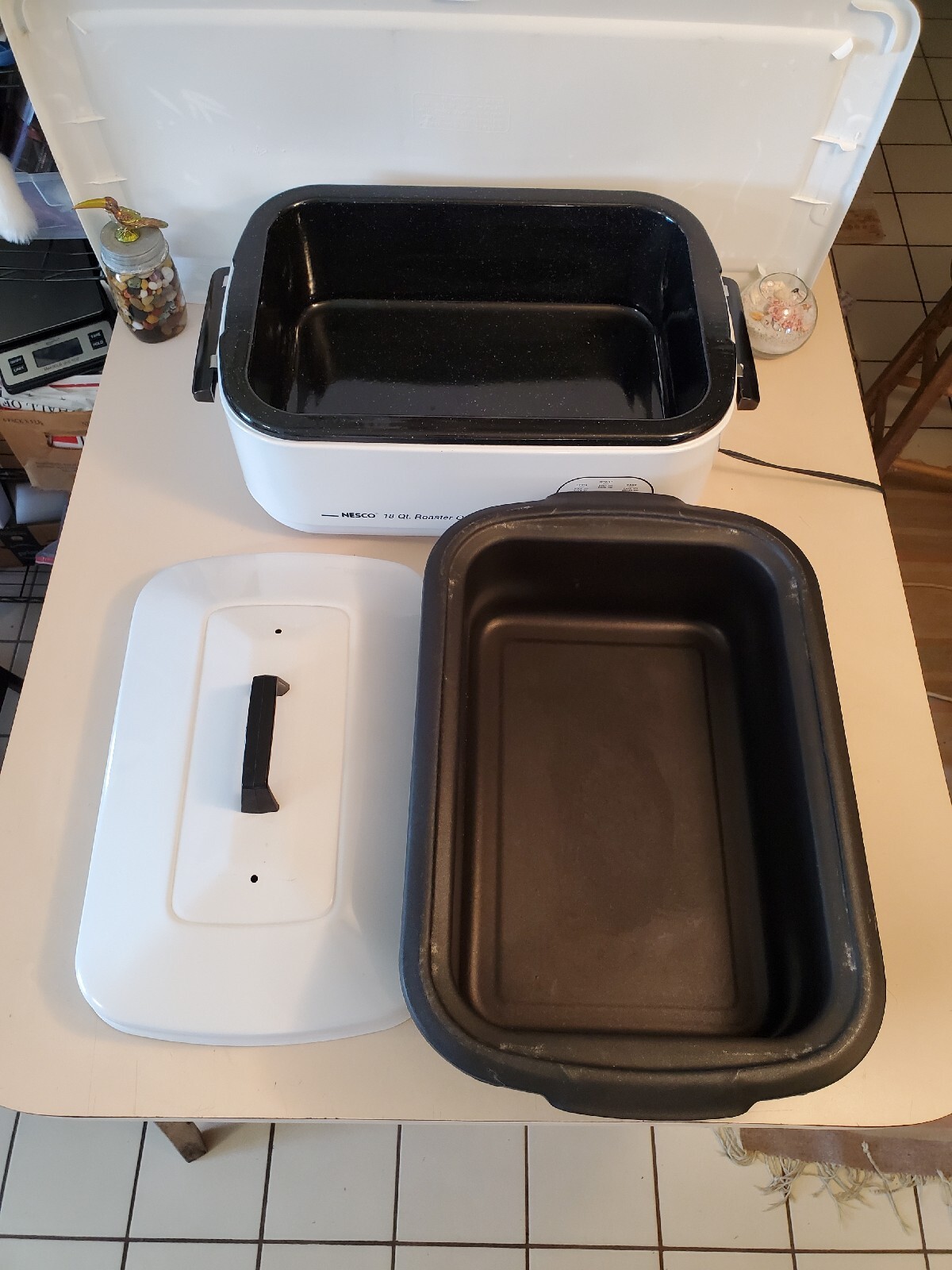 NESCO Electric 18 Qt. Turkey Roaster Oven, Model 420814. Tested works