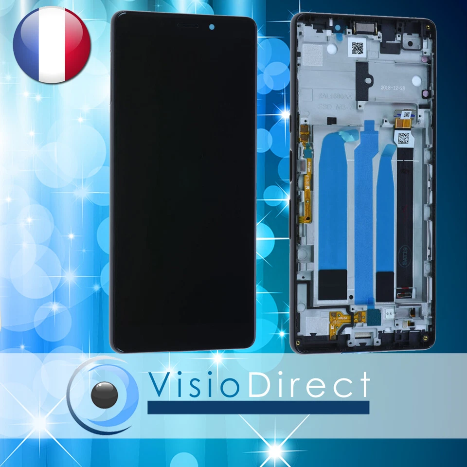 Vitre Tactile + Ecran LCD pour Sony Xperia L3 5.7" sur chassis Argent - Photo 1/1