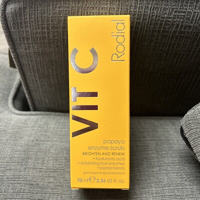 RODIAL VIT C PAPAYA ENZYME SCRUB Brighten & Renew 70ml/2.36oz.NIB