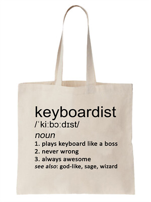 Lustige Tragetasche Keyboarder Definition Shopper Geschenk Keyboard Musik Band Player