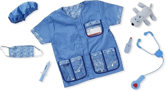 Melissa & Doug Veterinarian Role Play Costume Dress-Up Set (