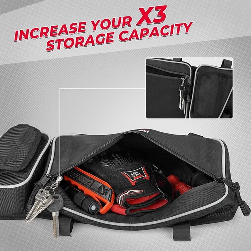 KEMIMOTO UTV Side Door Storage Bags w/Knee Pad For Can Am Maverick X3 2017-2024 - Picture 8 of 16
