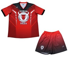 Toros Neza Uniform Red and Black Jersey,short,socks and number Short Sleeve