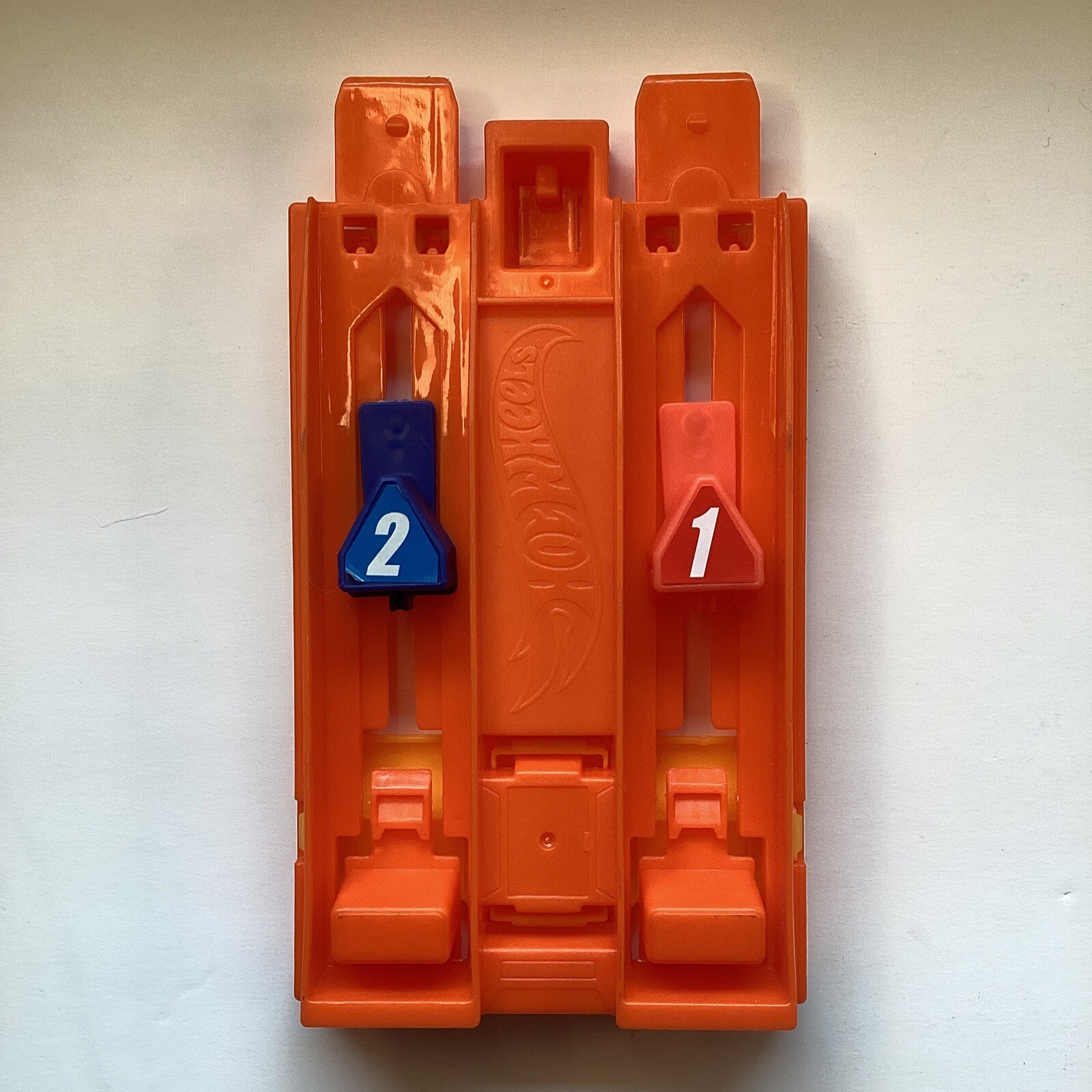 EUC MATTEL HOT WHEELS Dual Car Launcher Rubber Band Powered BANDS