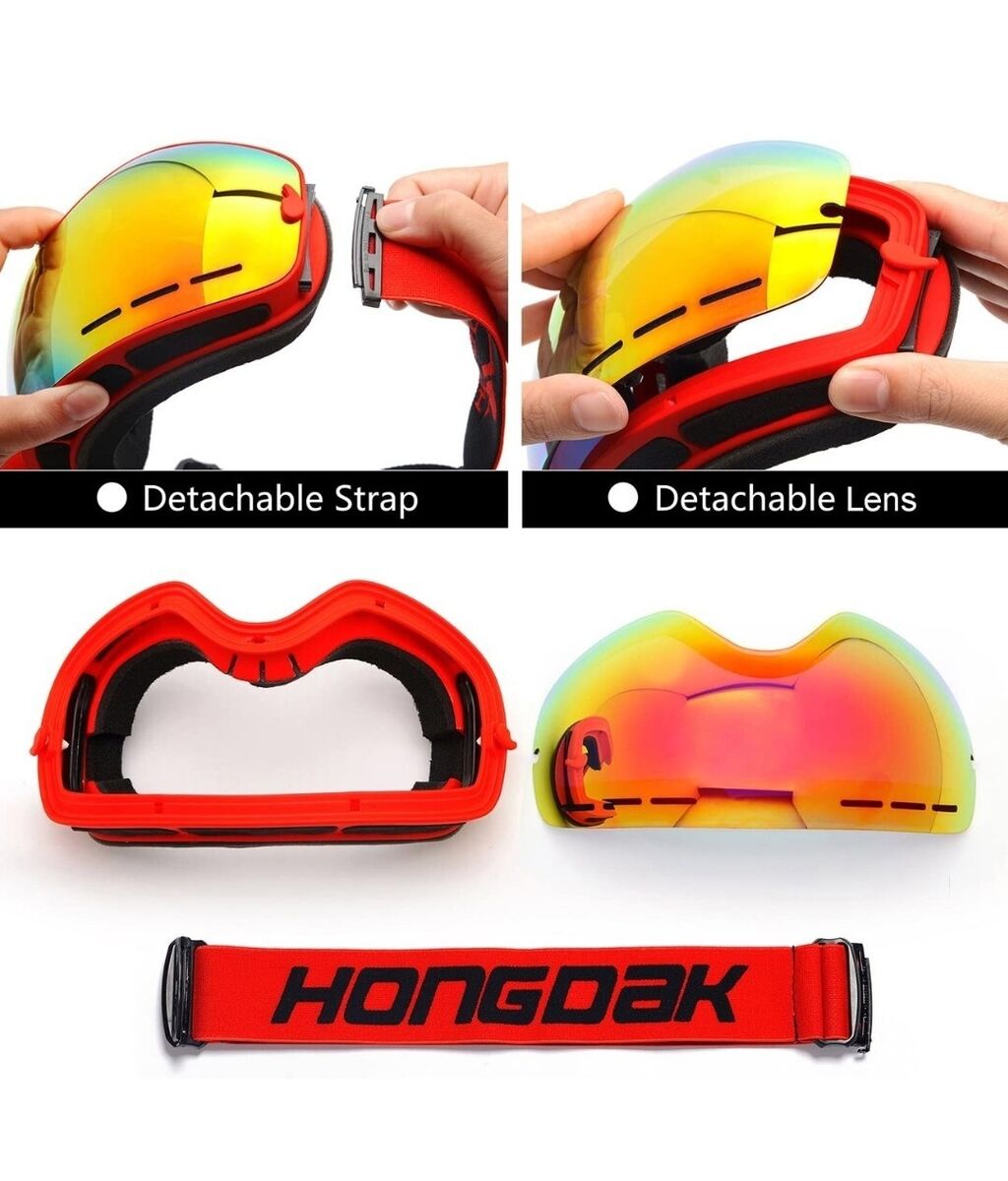 HONGDAK Ski Goggles Snow Snowboard Snowmobile Men Women HONGDAK Ski Goggles Snow Snowboard Snowmobile Men Women