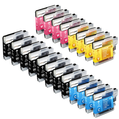 Tinnee Kompatible Druckerpatronen Für Brother LC1100/LC980 – 4x Schwarz, 2x Cyan, Magenta, Gelb, Für DCP/MFC Modelle