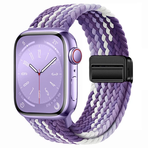 Magnet Nylon Armband für Apple Watch Ultra 2 49mm & Serie 1-9,Ersatzband 38-45mm - Bild 16 von 101