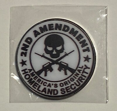 2nd Amendment - NEW Pro size 32mm Slim - Golf Ball Marker