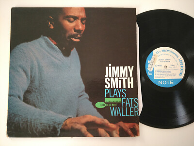 JIMMY SMITH LP PLAYS FATS WALLER BLUE NOTE BLP 4100 PLASTYLITE 1ST PRESS MONO