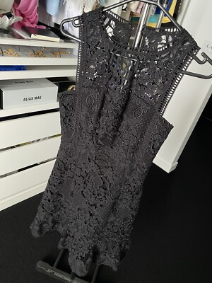 Portmans Signature Black Lace dress Size 6 | eBay Australia