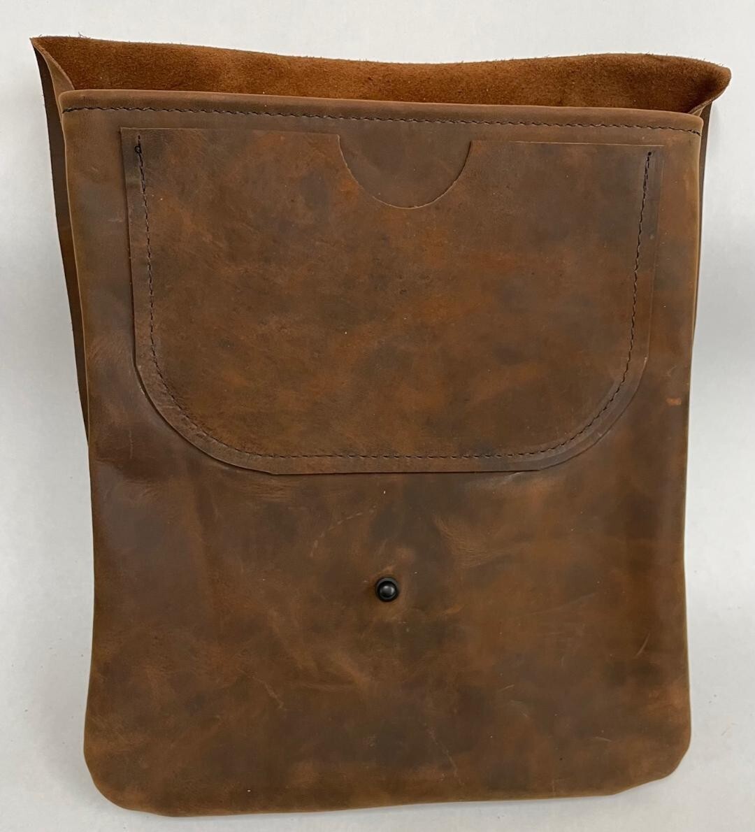 HAVERSACK WAXED COWHIDE LEATHER MUZZLELOADER POSSIBLES BAG US MADE FREE
